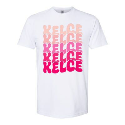 K.elce Vintage Personalized name I Love Kelce Softstyle® CVC T-Shirt