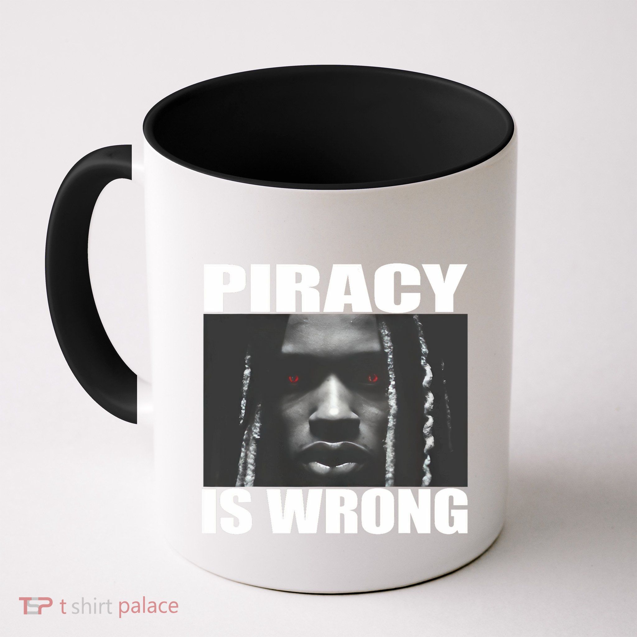 King Von Piracy Is Wrong Anti Piracy Funny Brainrot Meme Mug