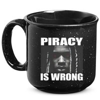 King Von Piracy Is Wrong Anti Piracy Funny Brainrot Meme 15oz Campfire Ceramic Mug