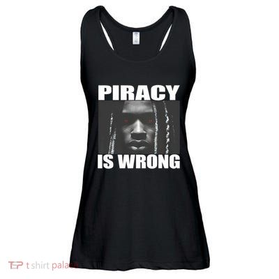 King Von Piracy Is Wrong Anti Piracy Funny Brainrot Meme Ladies Essential Flowy Tank