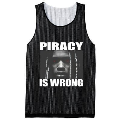 King Von Piracy Is Wrong Anti Piracy Funny Brainrot Meme Mesh Reversible Basketball Jersey Tank