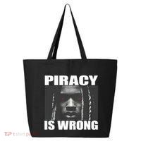 King Von Piracy Is Wrong Anti Piracy Funny Brainrot Meme 25L Jumbo Tote