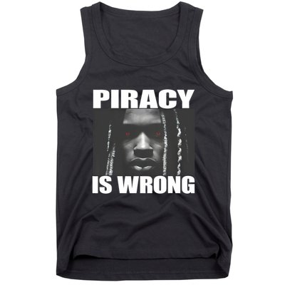 King Von Piracy Is Wrong Anti Piracy Funny Brainrot Meme Tank Top