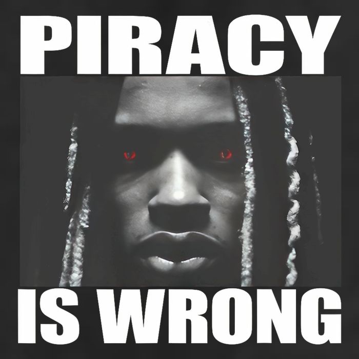 King Von Piracy Is Wrong Anti Piracy Funny Brainrot Meme Golf Towel
