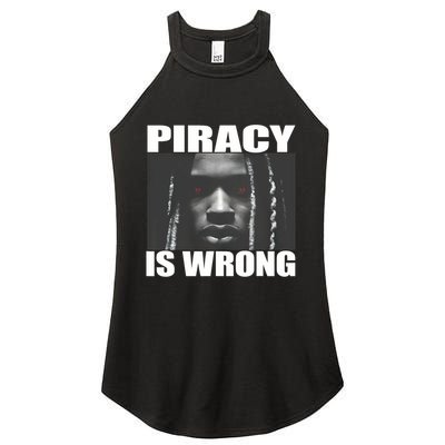 King Von Piracy Is Wrong Anti Piracy Funny Brainrot Meme Women's Perfect Tri Rocker Tank