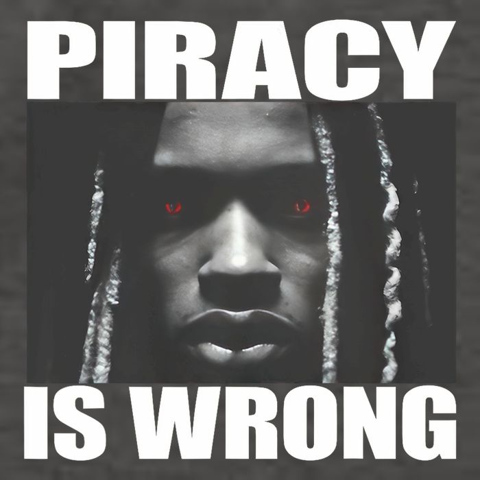 King Von Piracy Is Wrong Anti Piracy Funny Brainrot Meme Vector Backpack