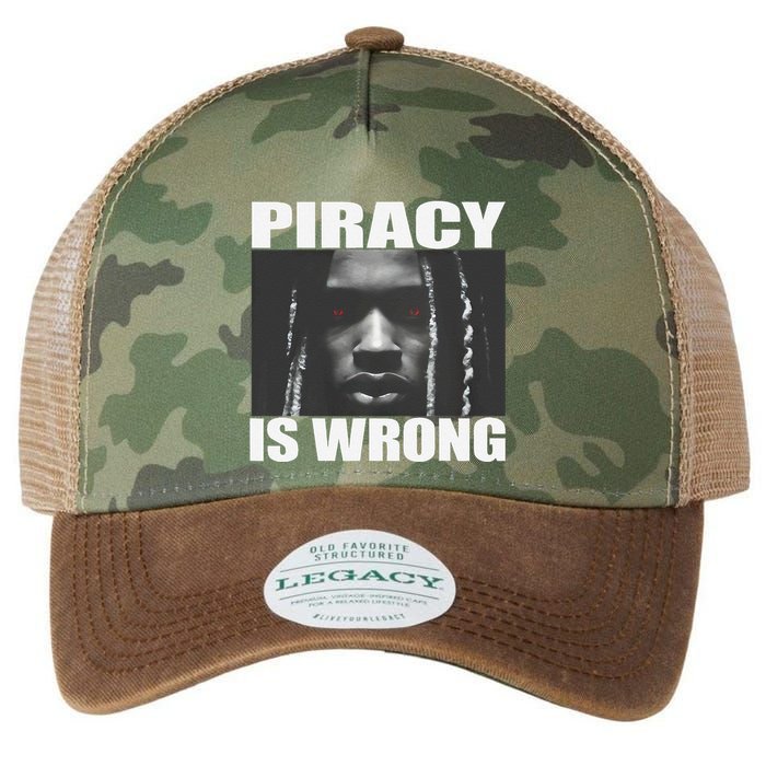 King Von Piracy Is Wrong Anti Piracy Funny Brainrot Meme Legacy Tie Dye Trucker Hat