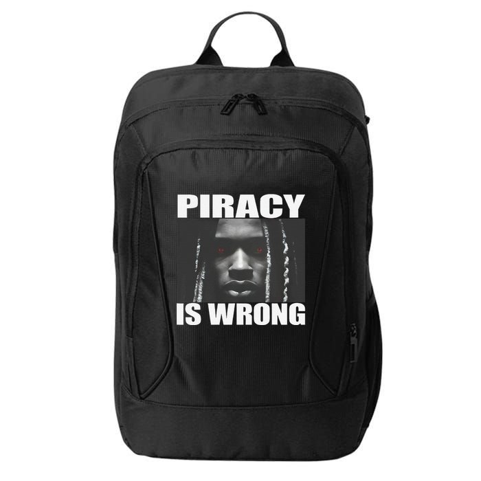 King Von Piracy Is Wrong Anti Piracy Funny Brainrot Meme City Backpack