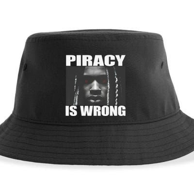 King Von Piracy Is Wrong Anti Piracy Funny Brainrot Meme Sustainable Bucket Hat