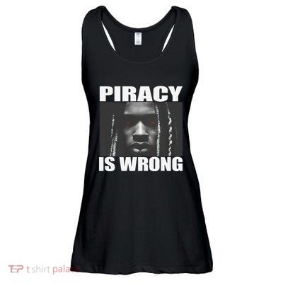 King Von Piracy Is Wrong Anti Piracy Funny Brainrot Meme Ladies Essential Flowy Tank