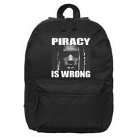 King Von Piracy Is Wrong Anti Piracy Funny Brainrot Meme 16 in Basic Backpack