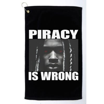 King Von Piracy Is Wrong Anti Piracy Funny Brainrot Meme Golf Towel