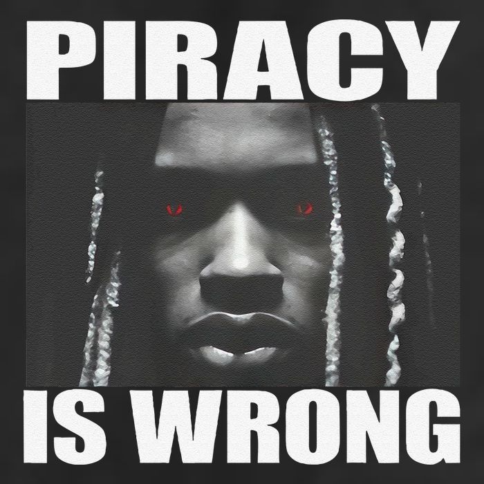 King Von Piracy Is Wrong Anti Piracy Funny Brainrot Meme Golf Towel