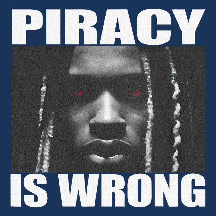 King Von Piracy Is Wrong Anti Piracy Funny Brainrot Meme Infant Baby Jersey Bodysuit