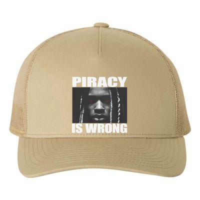 King Von Piracy Is Wrong Anti Piracy Funny Brainrot Meme Yupoong Adult 5-Panel Trucker Hat