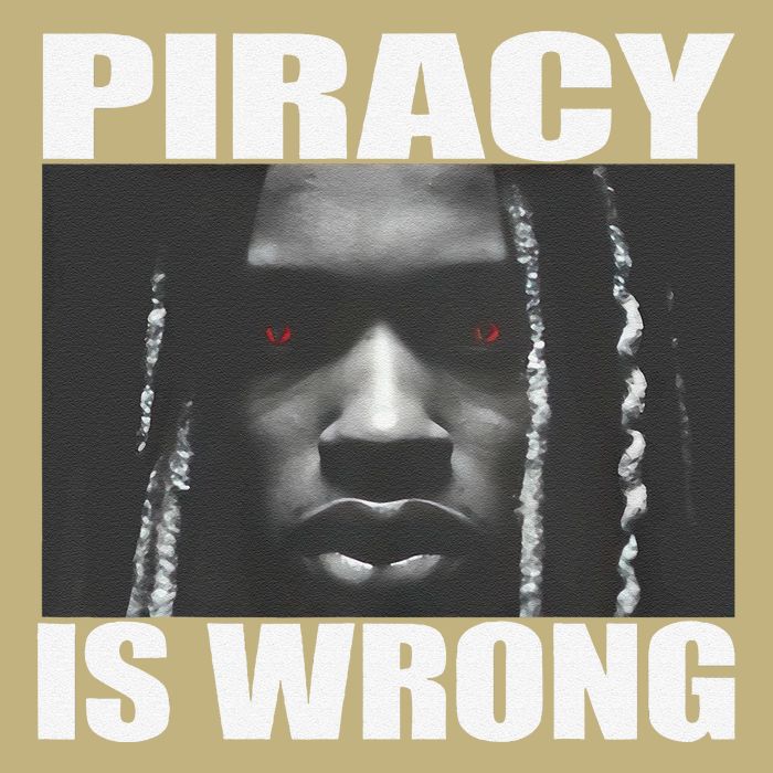 King Von Piracy Is Wrong Anti Piracy Funny Brainrot Meme Performance Shirt