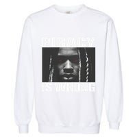King Von Piracy Is Wrong Anti Piracy Funny Brainrot Meme Garment-Dyed Sweatshirt