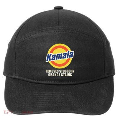 Kamala Vote Remove Stubborn Orange Stains Harris Funny Vote 7-Panel Snapback Hat