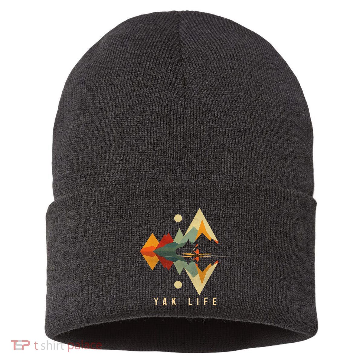 Kayak Vintage Retro Mountains Canoe Kayak Kayak Kayak Sustainable Knit Beanie