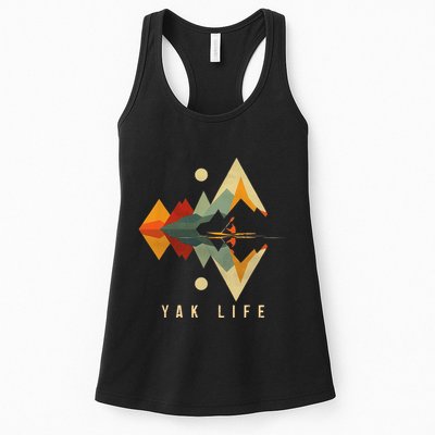 Kayak Vintage Retro Mountains Canoe Kayak Kayak Kayak Womens Tank Top