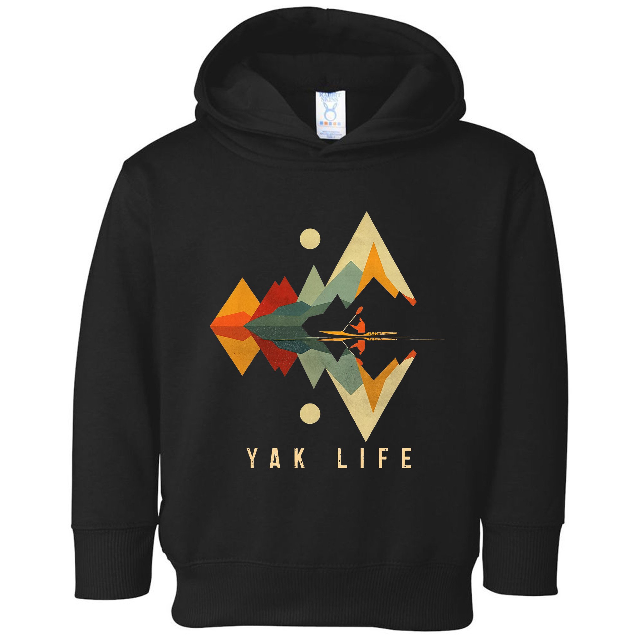 Kayak Vintage Retro Mountains Canoe Kayak Kayak Kayak Toddler Hoodie