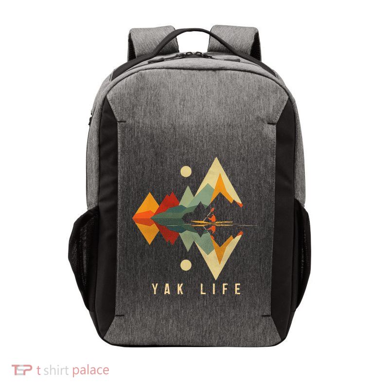 Kayak Vintage Retro Mountains Canoe Kayak Kayak Kayak Vector Backpack