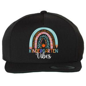 Kindergarten Vibes Rainbow Kinder Teacher Team Kindergarten Cool Gift Wool Snapback Cap