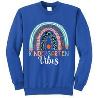 Kindergarten Vibes Rainbow Kinder Teacher Team Kindergarten Cool Gift Tall Sweatshirt