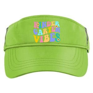 Kindergarten Vibes Retro Colorful Adult Drive Performance Visor