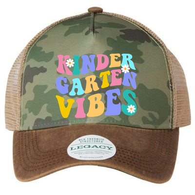 Kindergarten Vibes Retro Colorful Legacy Tie Dye Trucker Hat