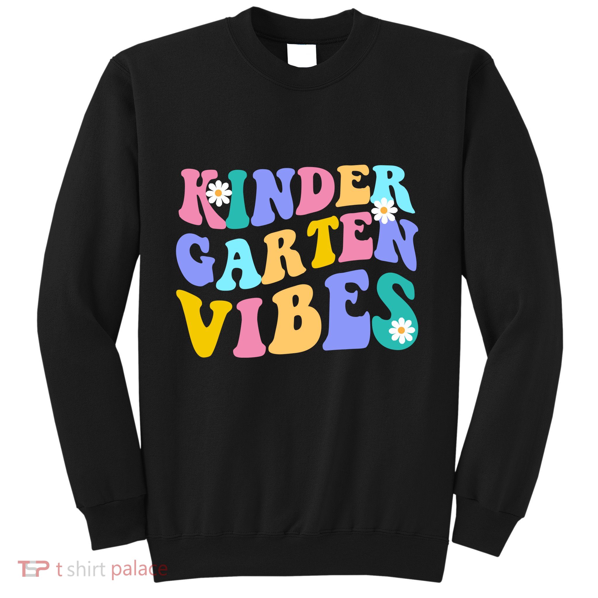 Kindergarten Vibes Retro Colorful Sweatshirt