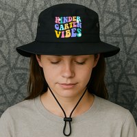 Kindergarten Vibes Retro Colorful Bucket Hat