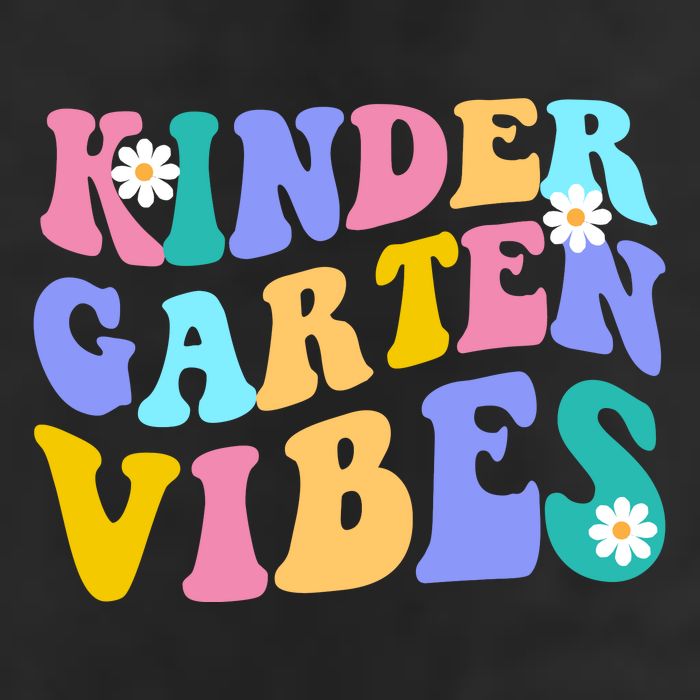 Kindergarten Vibes Retro Colorful Beanie