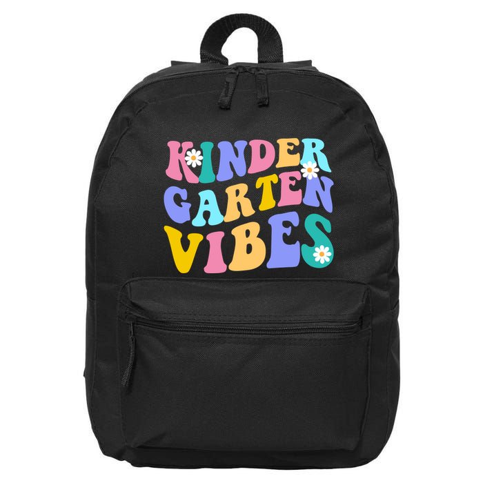 Kindergarten Vibes Retro Colorful 16 in Basic Backpack