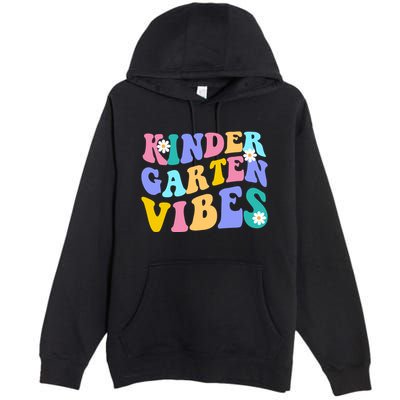 Kindergarten Vibes Retro Colorful Premium Pullover Hoodie