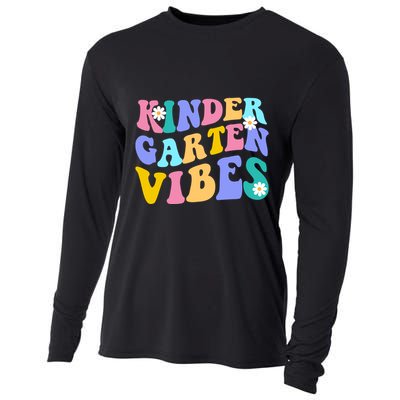 Kindergarten Vibes Retro Colorful Cooling Performance Long Sleeve Crew