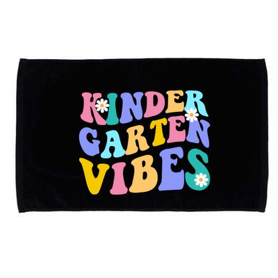 Kindergarten Vibes Retro Colorful Microfiber Hand Towel