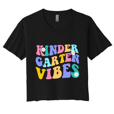 Kindergarten Vibes Retro Colorful Crop Top