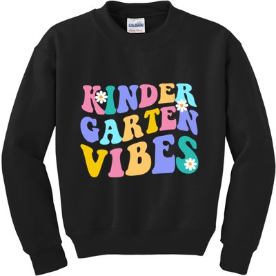 Kindergarten Vibes Retro Colorful Kids Sweatshirt