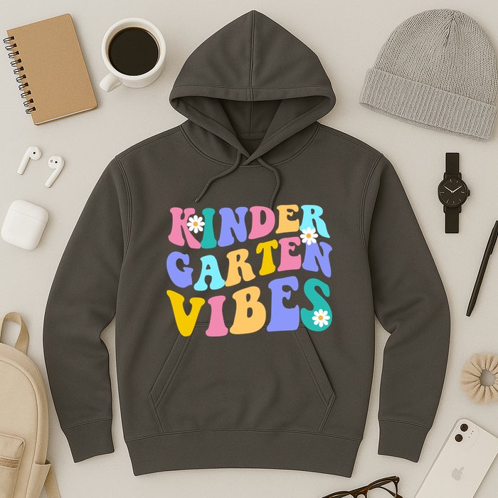 Kindergarten Vibes Retro Colorful Hoodie