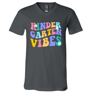 Kindergarten Vibes Retro Colorful V-Neck T-Shirt