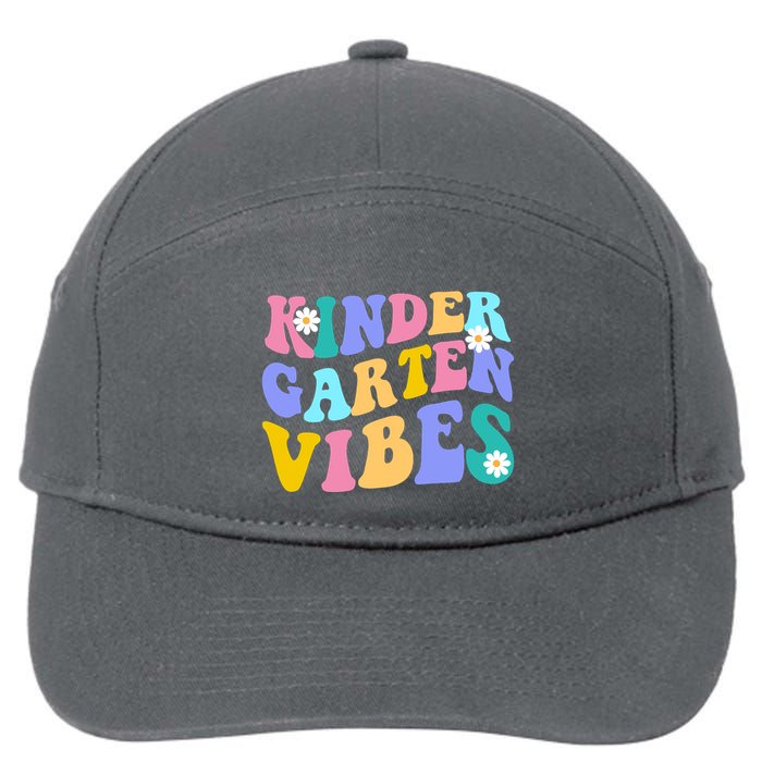 Kindergarten Vibes Retro Colorful 7-Panel Snapback Hat