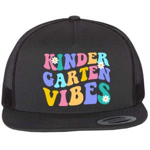 Kindergarten Vibes Retro Colorful Flat Bill Trucker Hat