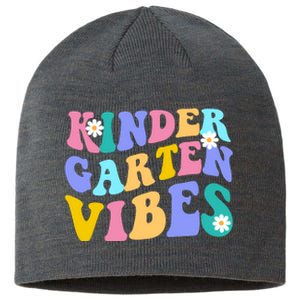 Kindergarten Vibes Retro Colorful Sustainable Beanie