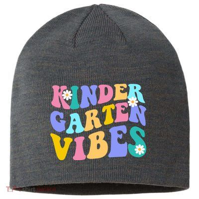 Kindergarten Vibes Retro Colorful Sustainable Beanie