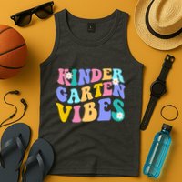 Kindergarten Vibes Retro Colorful Tank Top
