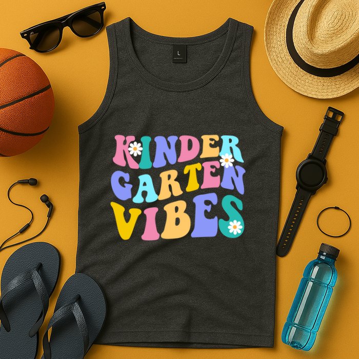 Kindergarten Vibes Retro Colorful Tank Top