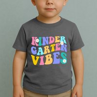 Kindergarten Vibes Retro Colorful Toddler T-Shirt