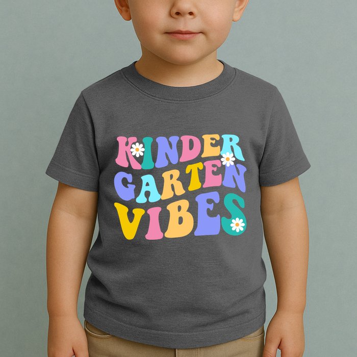 Kindergarten Vibes Retro Colorful Toddler T-Shirt