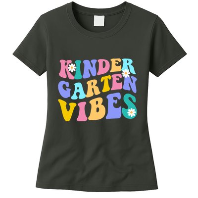 Kindergarten Vibes Retro Colorful Womens T-Shirt